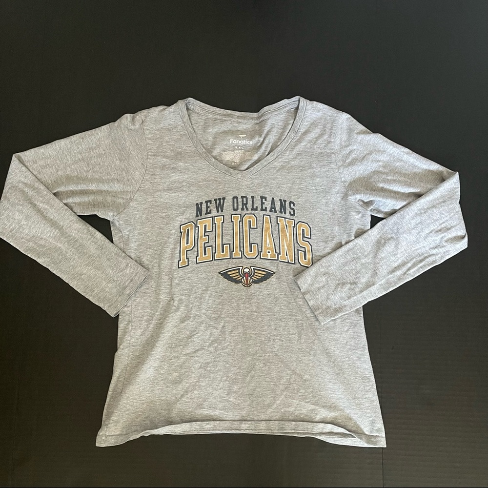 NEW ORLEANS PELICANS Long Sleeve V-Neck Shirt